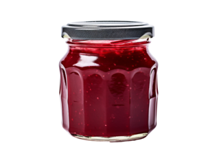a jar of strawberry jam