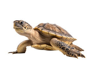 Naklejka premium a turtle on a white background