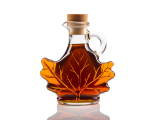 a bottle of maple syrup