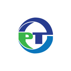 PT letter Logo