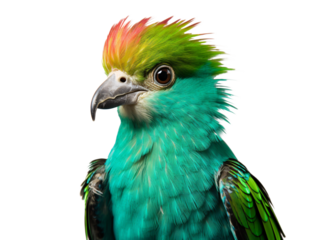 a yellow fruit with green leaves