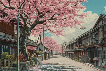 Obraz premium tokyo illustration