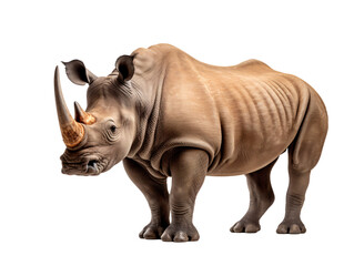 Obraz premium a rhinoceros with a white horn