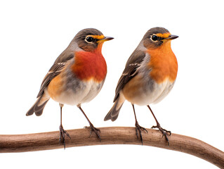 Obraz premium two birds on a branch