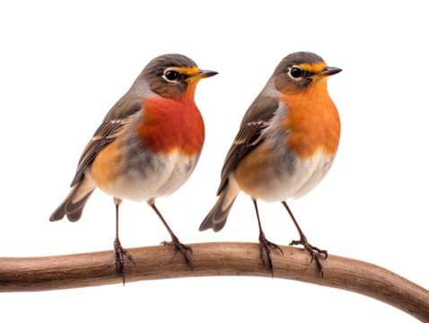 two birds on a branch