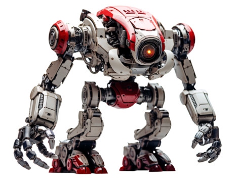 a yellow and silver robot