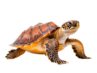 a turtle with its shell on its shell