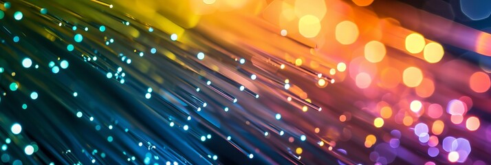 fiber optical network cable - obrazy, fototapety, plakaty