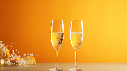 champagne French sparkling wine made from grapes banner copy space background poster greeting card, happy birthday new year, alcohol hands toasting bubble celebrate luxury.
