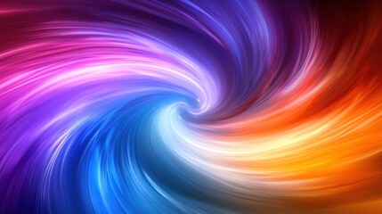 Obraz premium Swirl rainbow into another dimension, wallpaper background concept