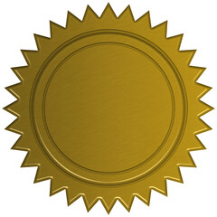 Simple crest, award, or seal  illustration. Line art, clipart, graphic, icon, object, shape, symbol, etc. PNG with transparent background. Design elements for websites and other graphics.