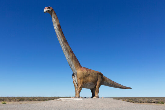 Trelew Chubut Argentina, January 17. 2019: The Largest Dinosaur in the World - Patagotitan mayorum.