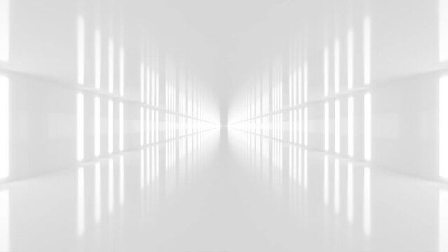 abstract white background architecture glossy room seamless 4k 6fps 3d render animation