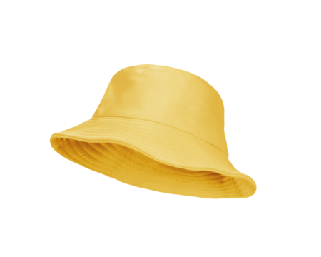 Yellow bucket hat PNG transparent