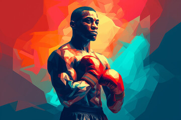 Abstract Boxer: A Fusion of Fight and Art