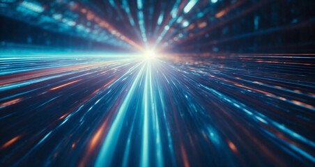 Obraz premium Abstract light rays as a futuristic technology, energy or science background