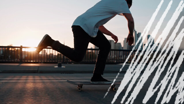 Scribble Wipe Transition With Media Replacements