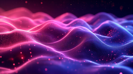 Computer Generated Image of a Luminous Light Wave