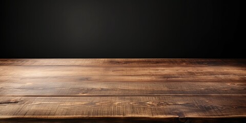 Empty wooden table for your decoration, with space for text and a black shadow.