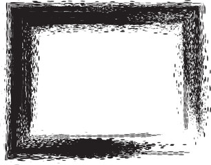 墨とトーンの四角フレーム・枠素材