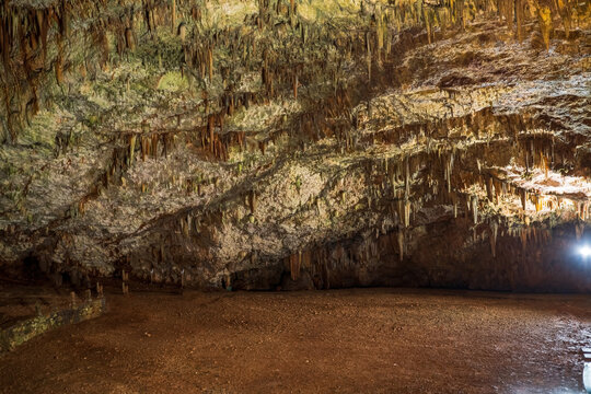 Interior of a Cave of Drogarati at Sami of Kefalonia island in Greece