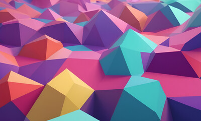 Obraz premium 3d illustration Abstract low poly background