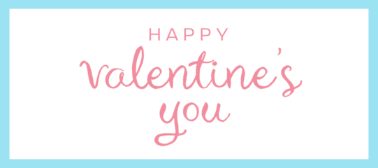 Happy valentines day text lettering illustration background png