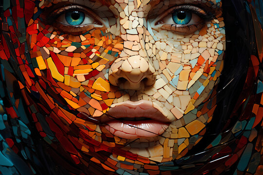 Captivating and Detailed Scenes: Digital Mosaic in Vexel Art