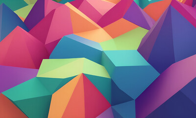 Obraz premium 3d illustration Abstract low poly background