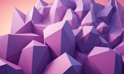 3d illustration Abstract low poly background