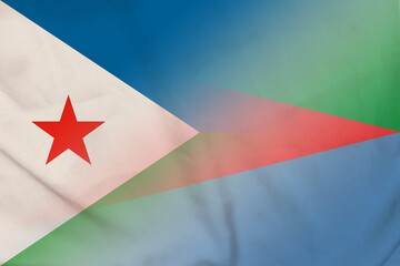 Djibouti and Eritrea political flag transborder relations ERI DJI