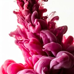 Ink in water isolated  Rainbow of colors