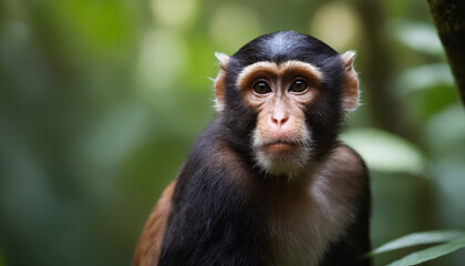 Cute Monkey Portrait in Jungle