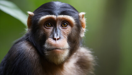 Cute Monkey Portrait in Jungle