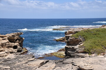 sea and rocks at the coast