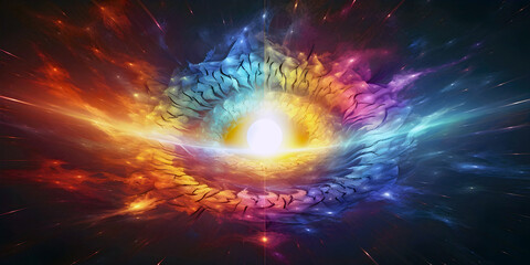 Obraz premium abstract background star burst, ai generated. 