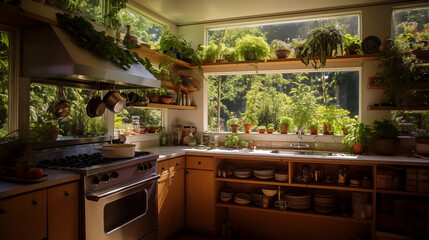Culinary Haven: Gourmet Kitchen and Garden Escape