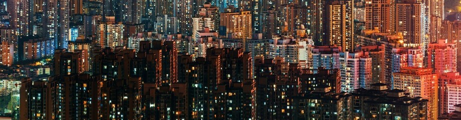 Fototapeta na wymiar Chongqing apartment building closeup