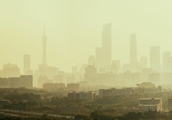 Fototapeta na wymiar Guanghzou city skyline