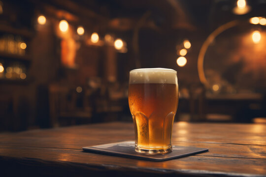 An engaging visual of a local brewery offering electronic gift cards for beer enthusiasts, highlighting the role of digital gifting in supporting local beverage businesses. Generative Ai.