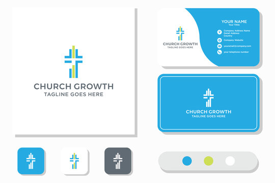 Cristian and chruch growth logo design concep