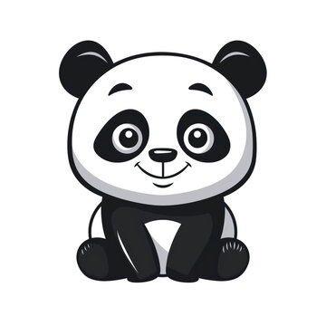 Illustration of a small cute Panda