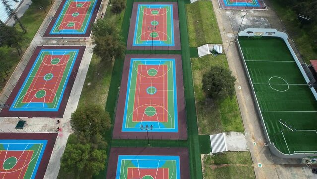supervision of basketball field remodeling work