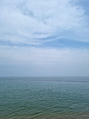 Obraz premium Soft beautiful ocean wave on beach. Beach landscape.