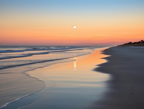 ocean sunset sun silence zen peaceful landscape freedom scene beautiful nature wallpaper photo
