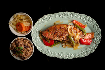Jamaican red snapper fish