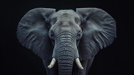 elephant portrait head shot