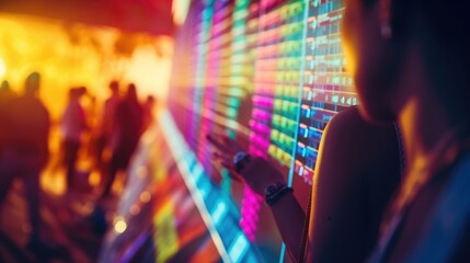 Closeup of a lineup schedule for a music festival, showcasing the diverse range of artists and genres included.