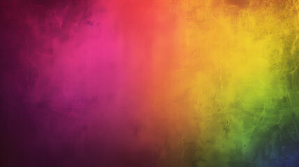 Rainbow Colored Wall Against Black Background