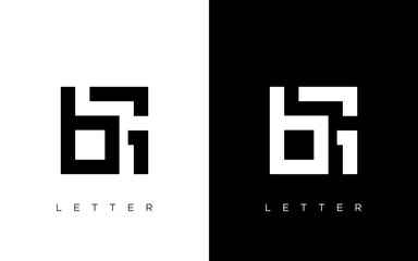 Obraz premium BG letter logo template elements. BG letter vector illustration logo design .